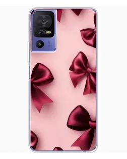 Чехол для TCL 605 с картинкой «Бордовый атлас»