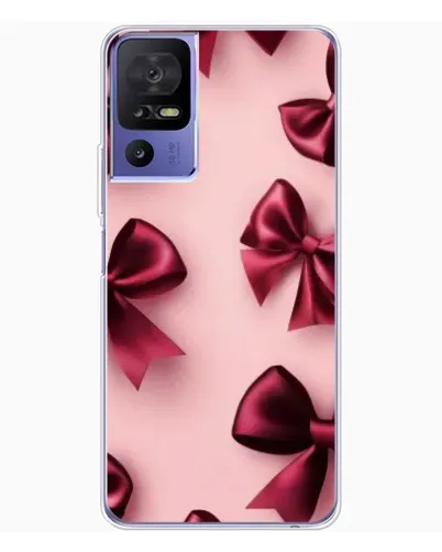 Чехол для TCL 605 с картинкой «Бордовый атлас»