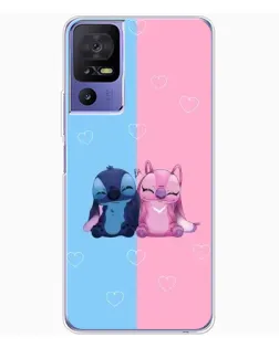 Чехол для TCL 605 с картинкой «Stitch и Angel Love»