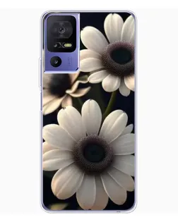 Чохол для TCL 605 з картинкою «Білі маргаритки макро»