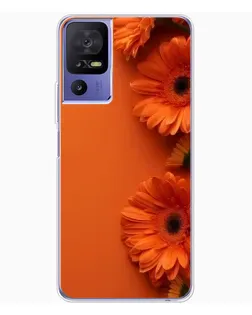 Чохол для TCL 605 з картинкою «Помаранчеві гербери»