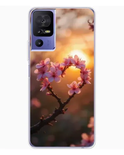 Чохол для TCL 605 з картинкою «Рожевий цвіт сердечко на тлі заходу» Чохол для TCL 605 з картинкою «Рожевий цвіт сердечко на тлі заходу»
