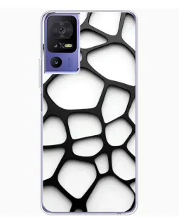Чехол для TCL 605 с картинкой «Белая объемная сетка» Чехол для TCL 605 с картинкой «Белая объемная сетка»