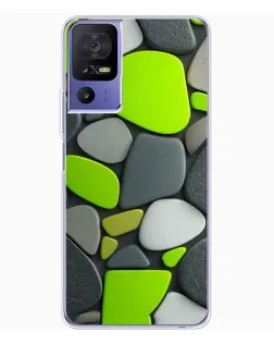 Чехол для TCL 605 с картинкой «Яркая неоновая галька»