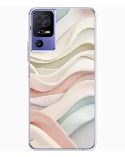Чехол для TCL 605 с картинкой «Пастельные нежные волны»