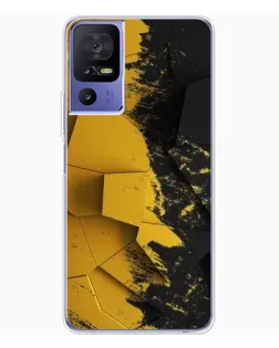 Чехол для TCL 605 с картинкой «Золотые осколки геометрии»