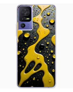 Чехол для TCL 605 с картинкой «Жидкое желтое золото»