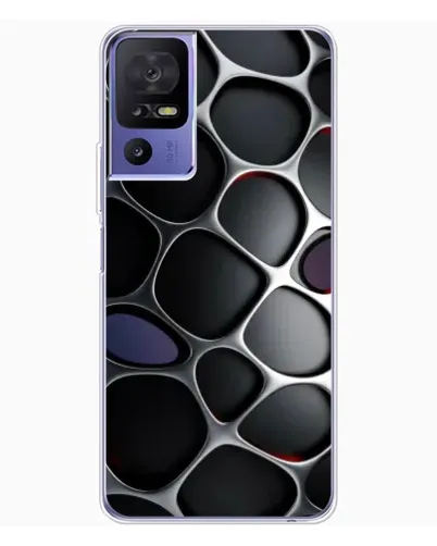 Чехол для TCL 605 с картинкой «Объемная темная решетка»