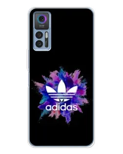 Чехол для TCL K23 5G с картинкой «Взрыв красок Adidas»