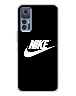 Чехол для TCL K23 5G с картинкой «Мазки краски Nike»