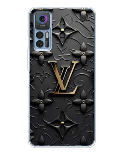 Чехол для TCL K23 5G с картинкой «Кожаная текстура LV»