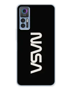 Чехол для TCL K23 5G с картинкой «NASA — вертикальный логотип»
