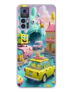 Чехол для TCL K23 5G с картинкой «Монстр-трак приключения»