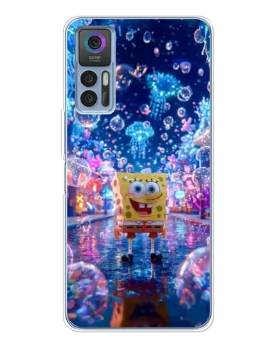 Чехол для TCL K23 5G с картинкой «Неоновый океан»