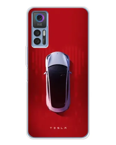 Чехол для TCL K23 5G с картинкой «Tesla Top View» Чехол для TCL K23 5G с картинкой «Tesla Top View»