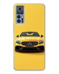 Чехол для TCL K23 5G с картинкой «Желтый Mercedes GT»