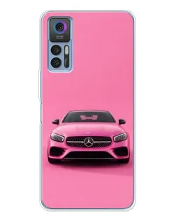 Чехол для TCL K23 5G с картинкой «Розовый Mercedes AMG»