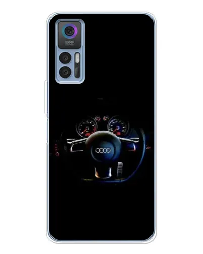Чехол для TCL K23 5G с картинкой «Салон Audi — руль»
