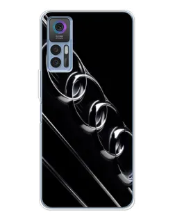 Чехол для TCL K23 5G с картинкой «Audi — абстрактные кольца»