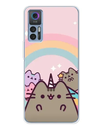 Чехол для TCL K23 5G с картинкой «Единорог Pusheen»