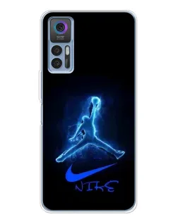 Чохол для TCL K23 з картинкою «Jordan Neon Blue»