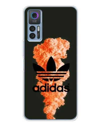 Чехол для TCL K23 с картинкой «Оранжевый дым Adidas» Чехол для TCL K23 с картинкой «Оранжевый дым Adidas»