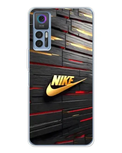 Чехол для TCL K23 с картинкой «Золотой Nike на металле» Чехол для TCL K23 с картинкой «Золотой Nike на металле»