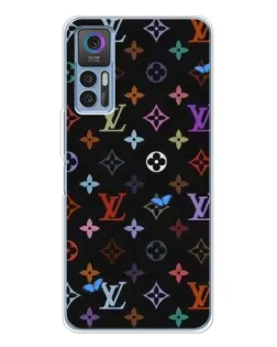 Чехол для TCL K23 с картинкой «Цветная монограмма LV»