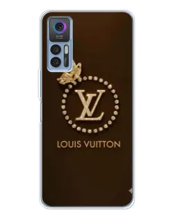 Чехол для TCL K23 с картинкой «LV — золотая печать»