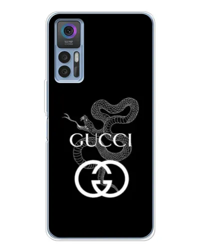 Чехол для TCL K23 с картинкой «Gucci — серебряная змея»