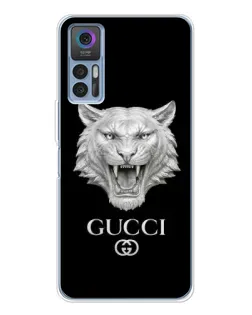 Чохол для TCL K23 з картинкою «Gucci — срібний лев»