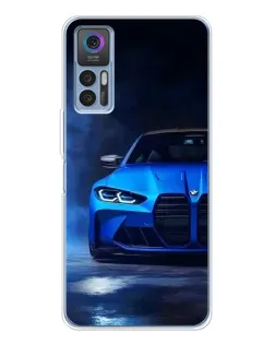 Чехол для TCL K23 с картинкой «Голубая BMW M4»