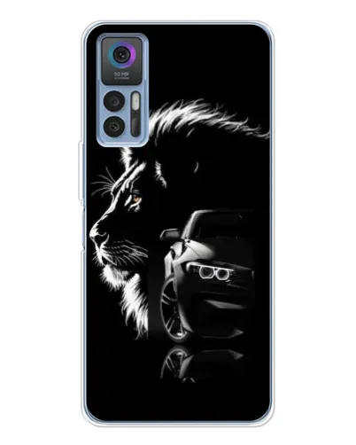 Чехол для TCL K23 с картинкой «BMW и лев» Чехол для TCL K23 с картинкой «BMW и лев»