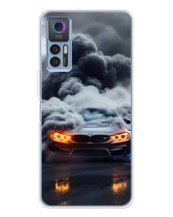 Чехол для TCL K23 с картинкой «BMW в дыму»
