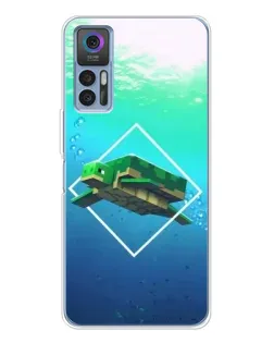 Чохол для TCL K23 з картинкою «Черепаха Minecraft»