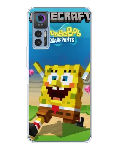 Чохол для TCL K23 з картинкою «Губка Боб Minecraft» Чохол для TCL K23 з картинкою «Губка Боб Minecraft»