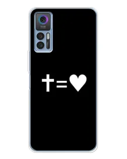 Чехол для TCL K23 с картинкой «Крест и Сердце»