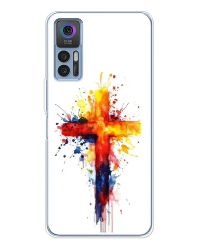 Чехол для TCL K23 с картинкой «Акварельный крест» Чехол для TCL K23 с картинкой «Акварельный крест»