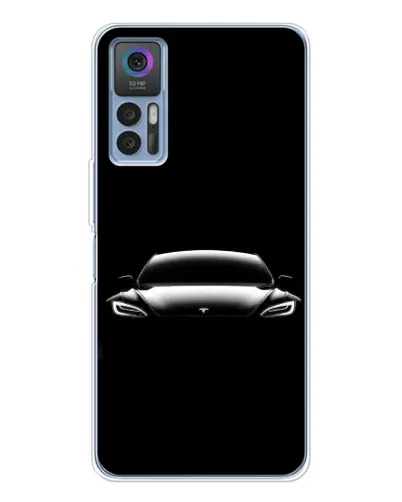 Чехол для TCL K23 с картинкой «Фары Tesla Night» Чехол для TCL K23 с картинкой «Фары Tesla Night»