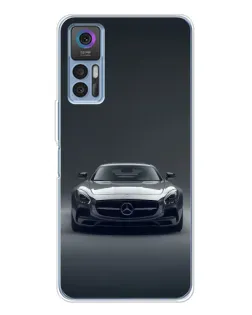 Чехол для TCL K23 с картинкой «Mercedes на черном»