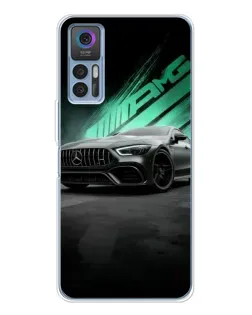 Чехол для TCL K23 с картинкой «Темный Mercedes AMG»