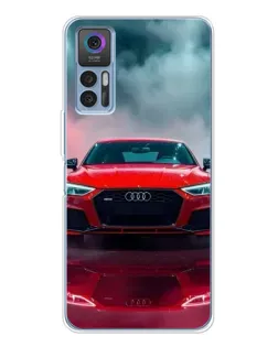 Чехол для TCL K23 с картинкой «Audi RS — красный стиль»