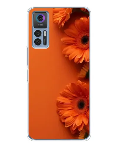 Чехол для TCL K23 с картинкой «Оранжевые герберы»