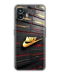 Чохол для TCL K70 Power з картинкою «Золотий Nike на металі»