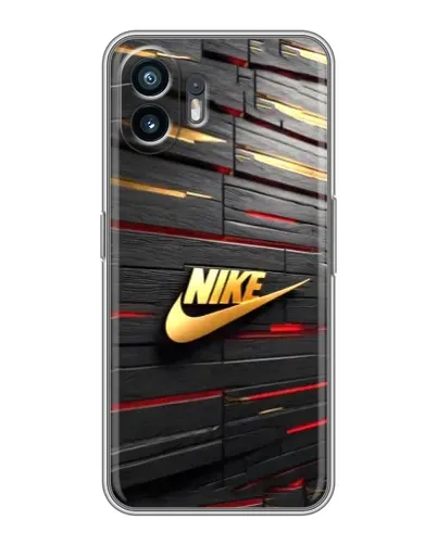 Чохол для TCL K70 Power з картинкою «Золотий Nike на металі» Чохол для TCL K70 Power з картинкою «Золотий Nike на металі»
