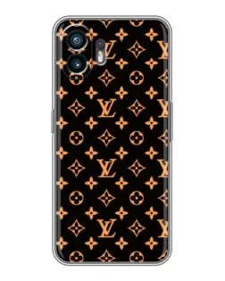 Чохол для TCL K70 Power з картинкою «Золота монограма LV»