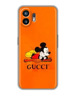 Чохол для TCL K70 Power з картинкою «Міккі Маус Gucci — помаранч»
