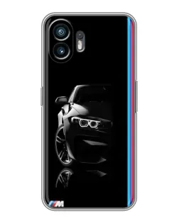 Чохол для TCL K70 Power з картинкою «Силует BMW в темряві»