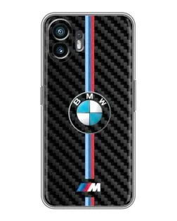 Чохол для TCL K70 Power з картинкою «Емблема BMW та карбон»