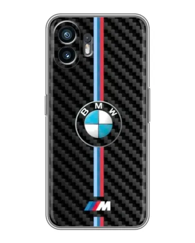 Чохол для TCL K70 Power з картинкою «Емблема BMW та карбон»
